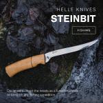 Helle Steinbit Outdoor Fishing Knife, Stainless Steel