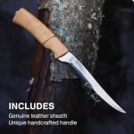 Helle Steinbit Outdoor Fishing Knife, Stainless Steel