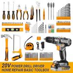 20V Electric Drill Tool Kit for Home Repair