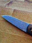 Grimsmo Rask Knife - Ladder Damasteel, Titanium, Black