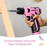 Norseman Pink Cordless Drill Set with Accessories
