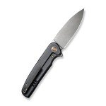 WE Shakan Folding Knife Black/Blue Ti Handle