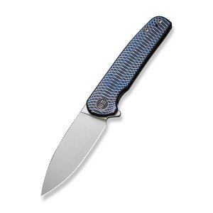 WE Shakan Black/Blue Titanium Folding Knife
