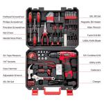 PULITUO 148-Piece Home Tool Set with Drill