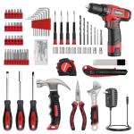 PULITUO 148-Piece Home Tool Set with Drill