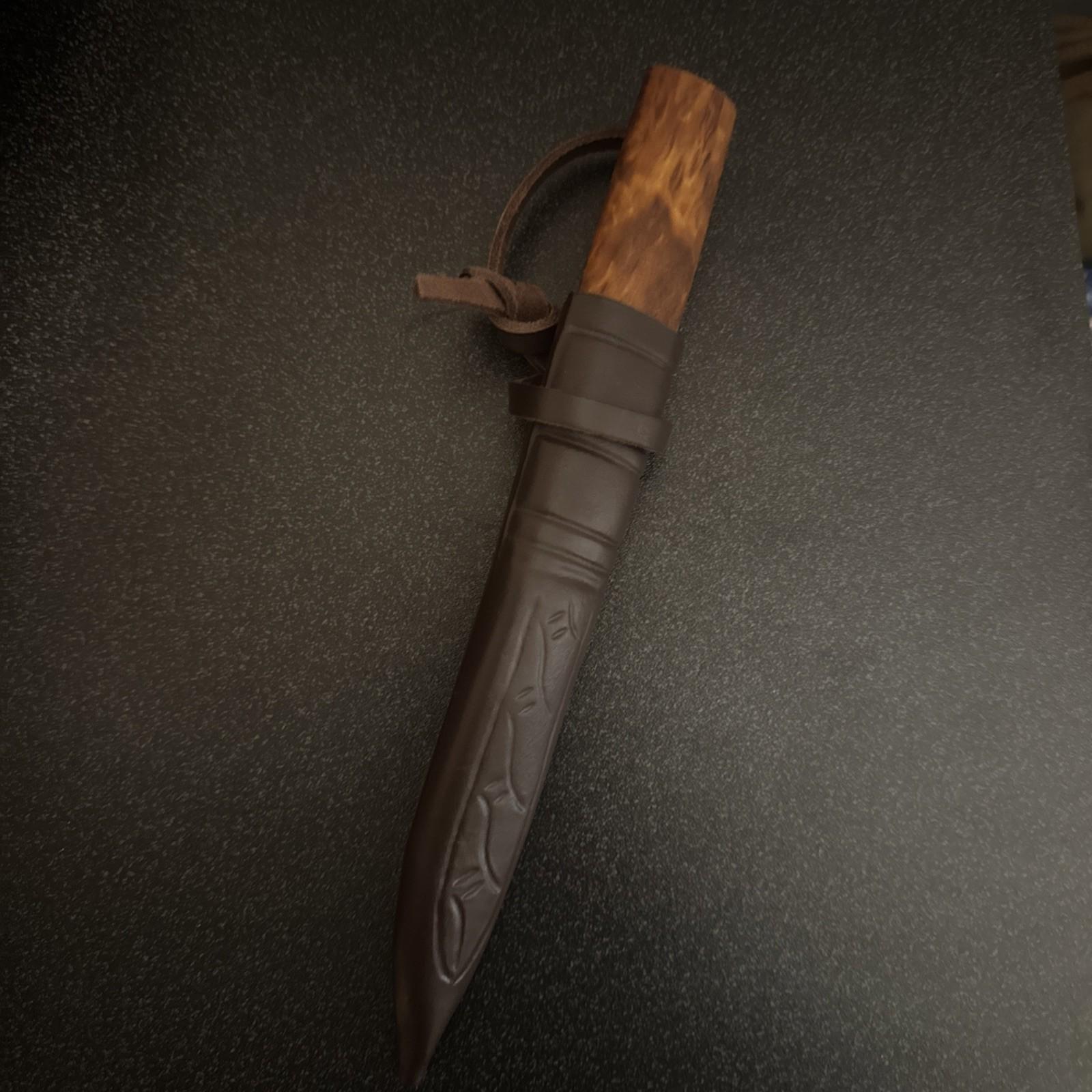 Helle Norway Viking Fixed Blade Knife - Black