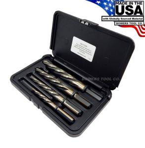 Norseman Hi-Tungsten Reamer Bit Set 4pc