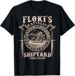 Kattegat Viking Ship and Sword T-Shirt