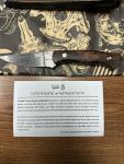 Montana Knife Co. Damascus Blackfoot with Leather Sheath