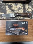 Montana Knife Co. Damascus Blackfoot with Leather Sheath