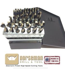 Norseman 26pc Premium Letter Drill Bit Set