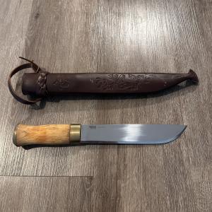 Helle Lappland Knife with Wood Handle & Sheath