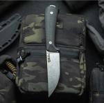 MKC Stubhorn Black G10 Handle Knife