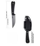 MKC Stubhorn Black G10 Handle Knife