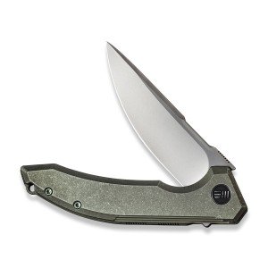 WE Knife Quixotic Frame Lock Green Titanium Knife