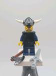 Viking Warrior Minifigure with Sword and Axe