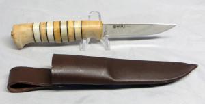 Helle Norway Fixed Blade Knife with Birch Handle