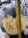 Viking Warrior Plush Doll with Cloak and Sword