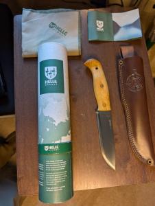 Helle Nord Curly Birch Fixed Blade Knife