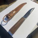 Helle Fabrikker Vintage Knife with Leather Sheath