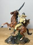Viking Warrior Horse Sculpture with Sword