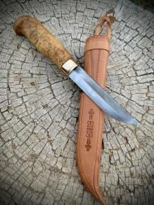 Kauhavan Puukkopaja 80CRV2 Carbon Knife