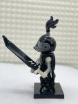 Evil Skeleton Knight Minifigure with Sword and Shield