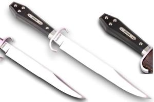 Helles Belle Bowie Knife with Black Micarta Handle