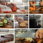 Hell's Kitchen 7-Piece Damascus Steel Knife Set