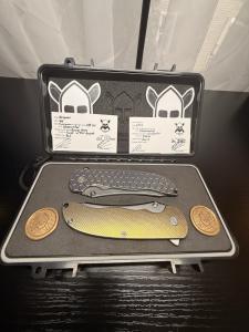 2-Grimsmo Norseman’s W/ Rare Double Case❗️❗️❗️4141 Has A Sluss Timascus Clip