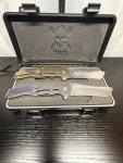 2-Grimsmo Norseman’s W/ Rare Double Case❗️❗️❗️4141 Has A Sluss Timascus Clip
