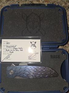 Grimsmo Rask RWL 34 Knife with Dragon Scales