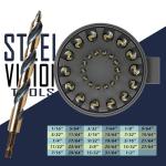 29pc Tungsten-Cobalt Drill Bit Set for Metal