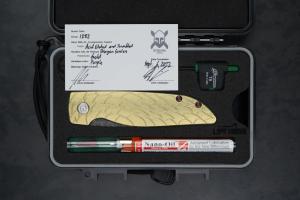 Grimsmo Rask RWL 34 Gold Purple Dragon Knife