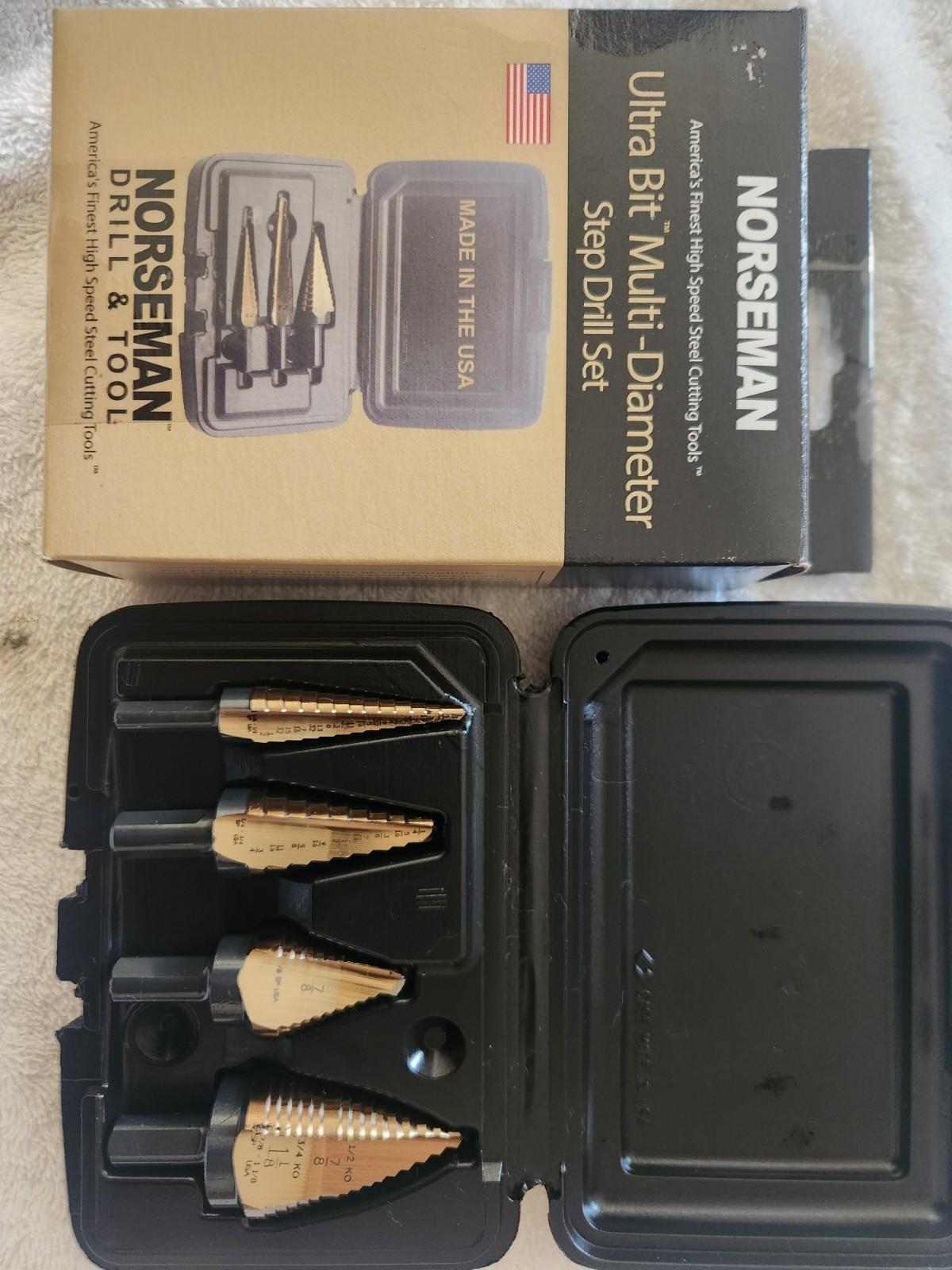 Norseman 4-Piece Ultra Step Drill Bit Set