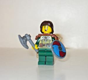 Viking Warrior Ship with Sword and Axe Set