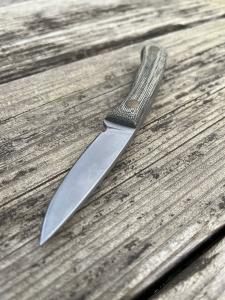 Jerry Busse Three Finger Knife - D2 Fixed Blade