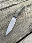 Jerry Busse Three Finger Knife - D2 Fixed Blade