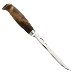 Helle 62 Fiskekniv Fixed Blade Knife, Curly Birch
