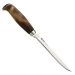Helle 62 Fiskekniv Fixed Blade Knife, Curly Birch