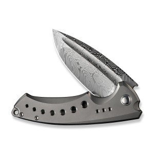 WE Knife Nexusia Titanium Damasteel Pocket Knife