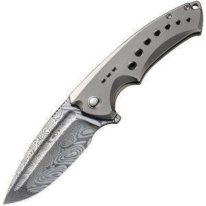 WE Knives Nexusia 22044-DS1 Titanium Damasteel Knife