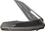 We Knife Co Falcaria Framelock Damasteel Knife