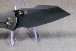 WE Knife High-Fin 20CV Titanium Black Handle