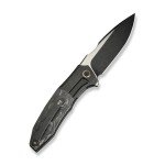 WE Archeozoic Black Folding Knife with CF Handle