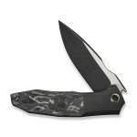 WE Archeozoic Black Folding Knife with CF Handle