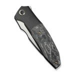 WE Archeozoic Black Folding Knife with CF Handle
