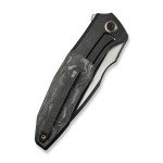 WE Archeozoic Black Folding Knife with CF Handle