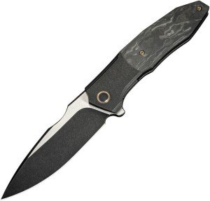 We Knife Archeozoic Black Titanium Folding Knife