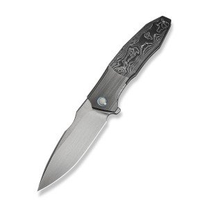 WE Archeozoic Gray Folding Knife with CF Handle